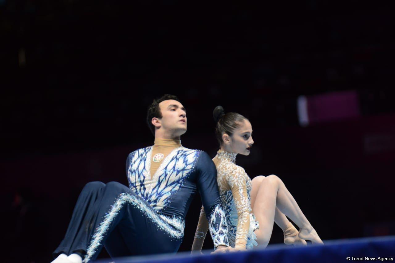 Azerbaijani gymnasts leading in balance exercise qualification at Acrobatic Gymnastics World Championships [PHOTO]