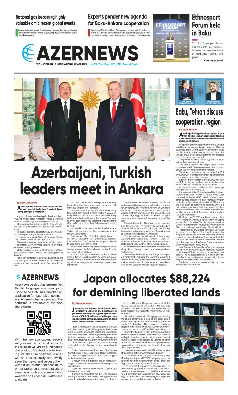 AZERNEWS releases another print issue