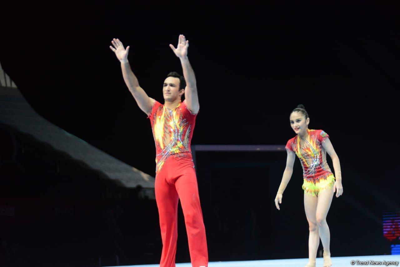 Azerbaijani gymnasts lead in qualifying tempo exercises at Acrobatic Gymnastics World Championships [PHOTO]
