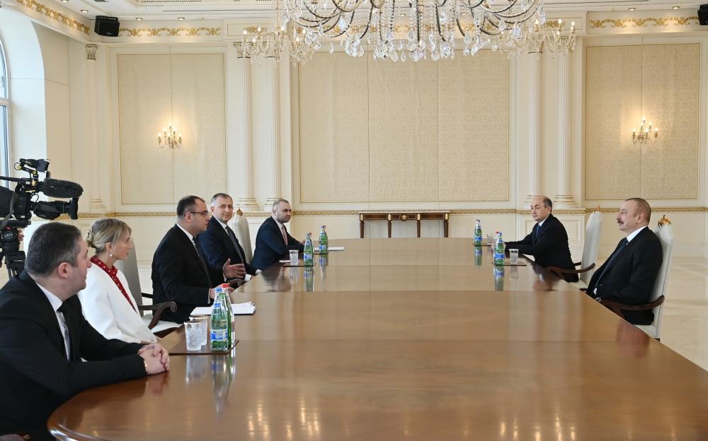 President Ilham Aliyev receives Georgian justice minister