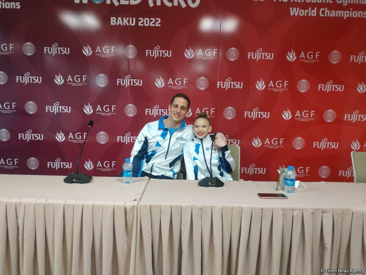 Israeli athletes satisfied with their first performance at  Acrobatic Gymnastics World Championships