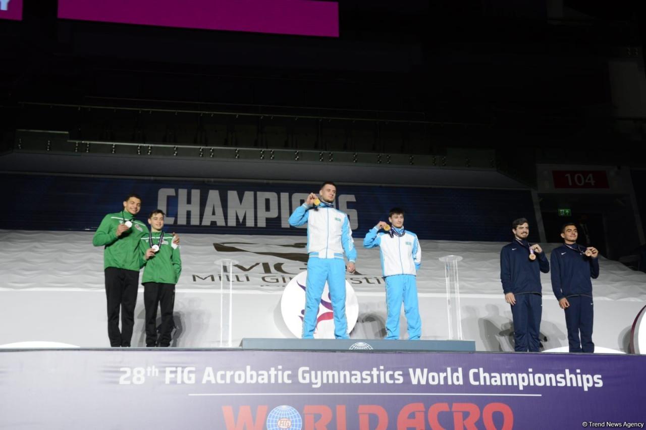Awarding ceremony of winners of World Championship among women's and men's pairs takes place in Baku [PHOTO]