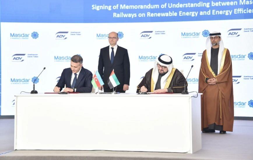 Azerbaijan, UAE eye using renewable energy in railways