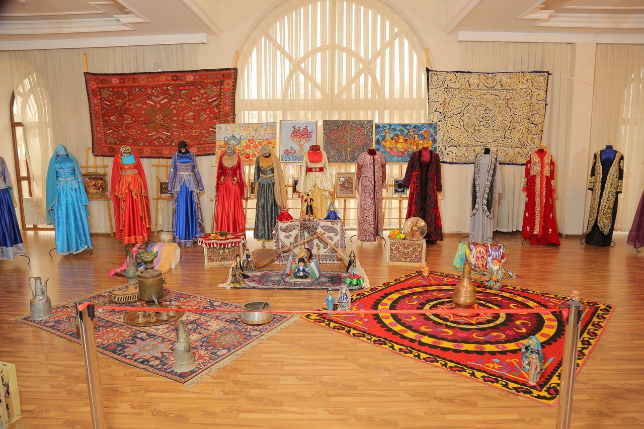 Sparkling traditional garments on display in Uzbekistan