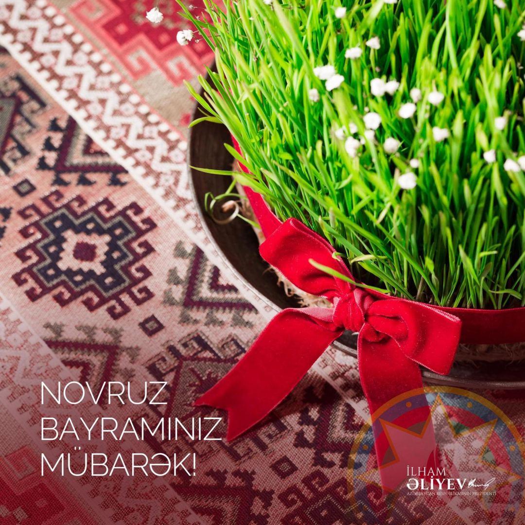 President makes Facebook post on Novruz holiday [PHOTO] - Gallery Image
