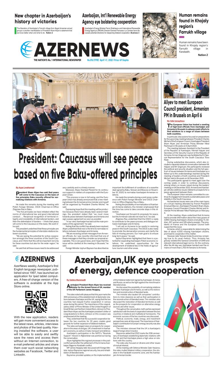 AZERNEWS releases another print issue