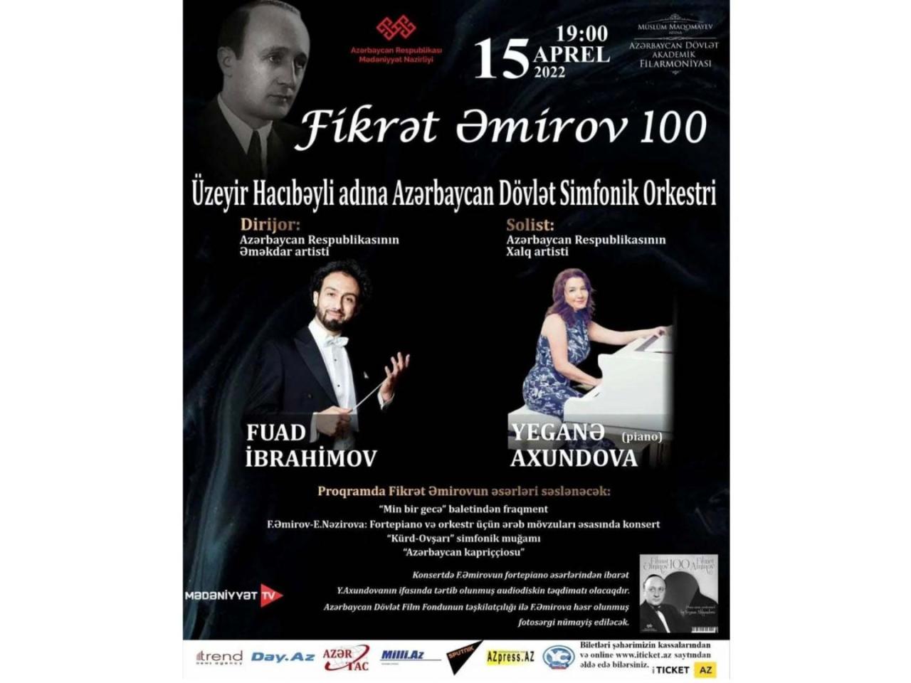 Philharmonic Hall  to mark Fikrat Amirov's centenary [PHOTO] - Gallery Image
