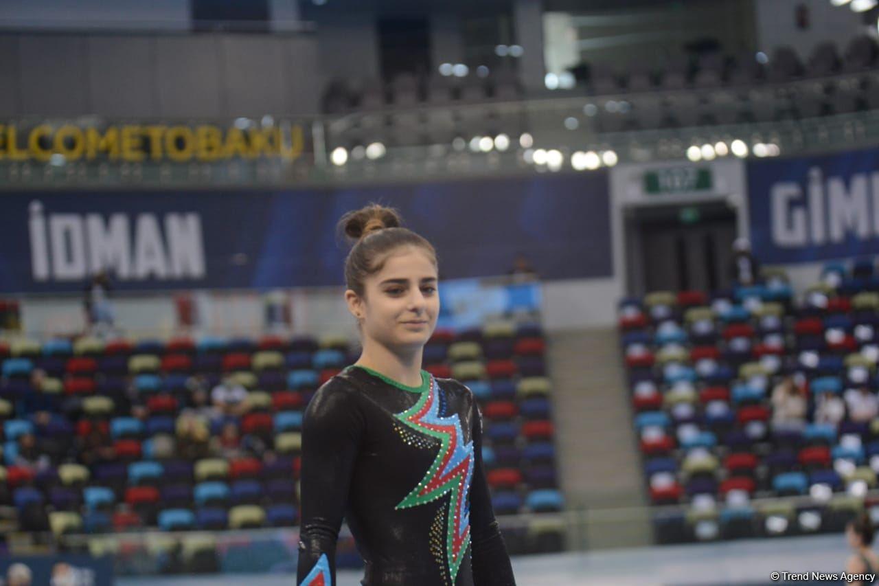 Azerbaijani athletes present floor exercises at FIG Artistic Gymnastics World Cup [PHOTO]