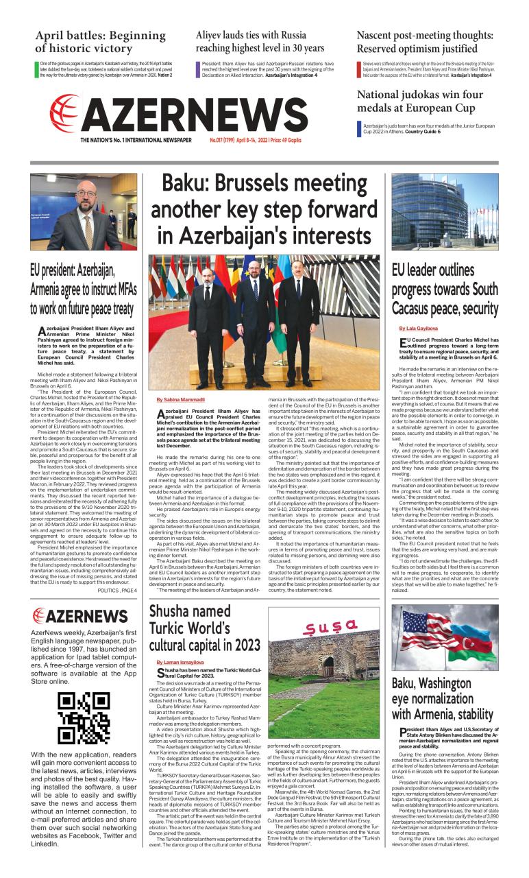 AZERNEWS releases another print issue