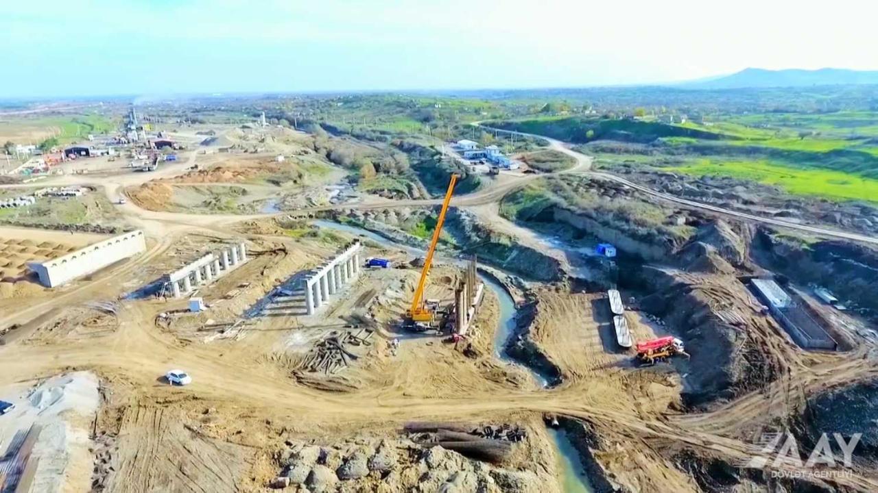 Construction process of Azerbaijan's Ahmadbeyli-Fuzuli-Shusha highway inspected [PHOTO/VIDEO]