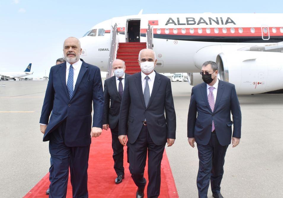 Albania's PM arrives on official visit to Azerbaijan [PHOTO]