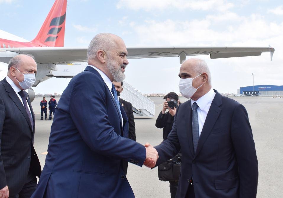 Albania's PM arrives on official visit to Azerbaijan [PHOTO] - Gallery Image