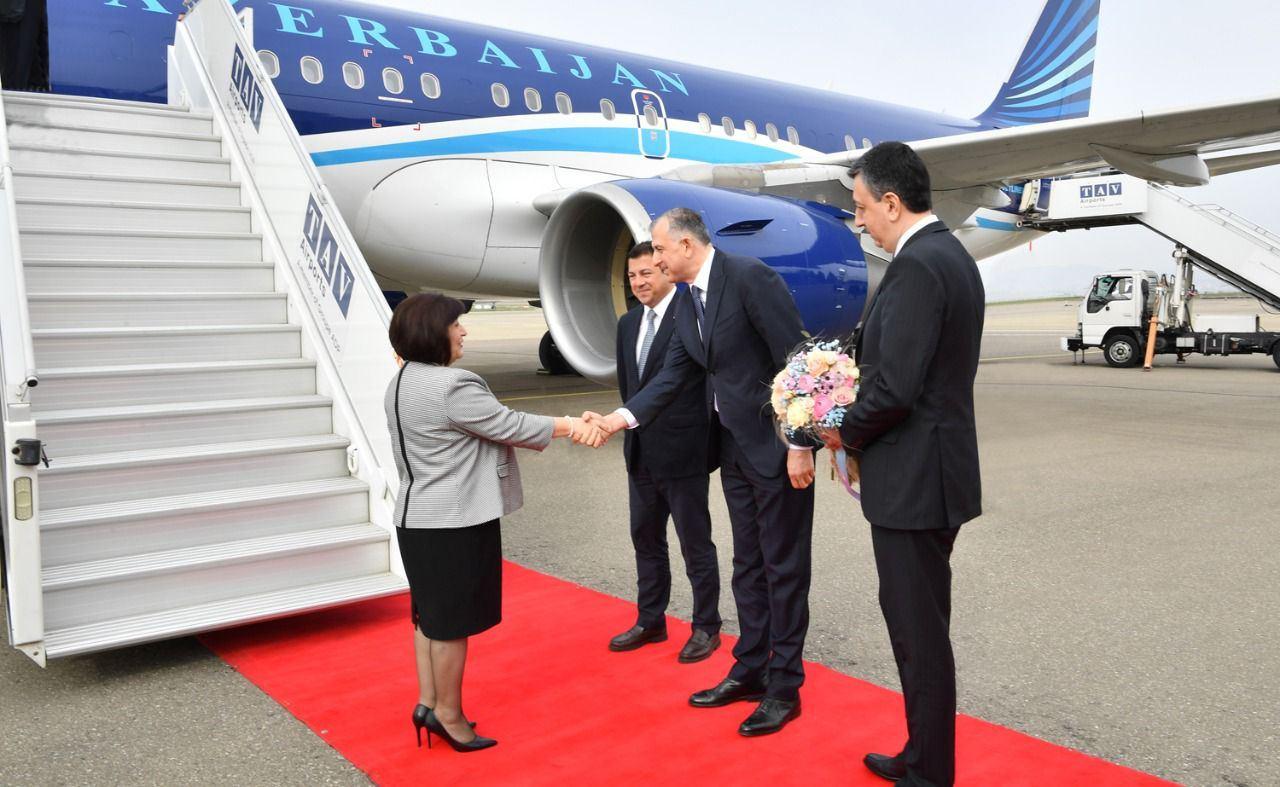 Delegation of Azerbaijan's Parliament arrives on official visit to Georgia [PHOTO] - Gallery Image