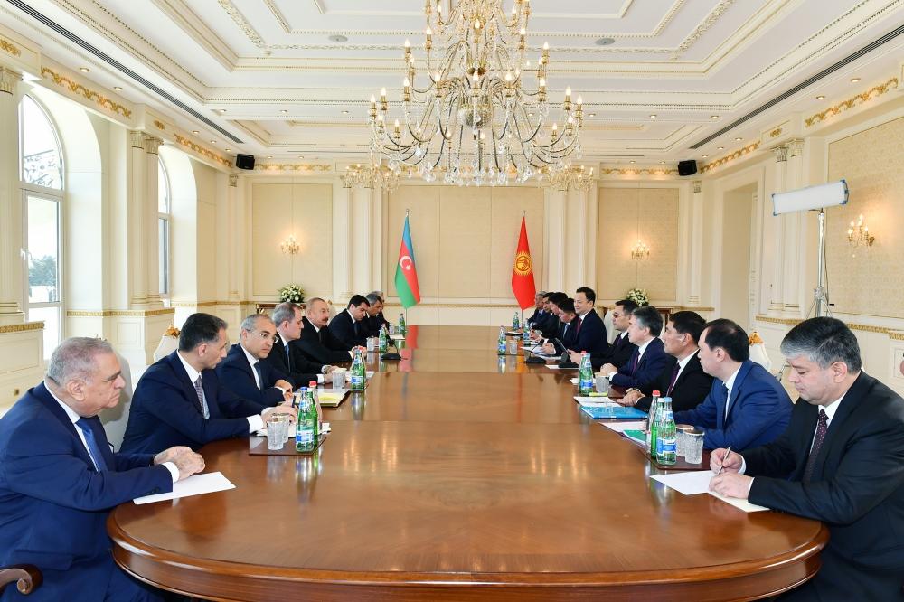 Azerbaijani, Kyrgyz presidents hold expanded meeting [UPDATE]