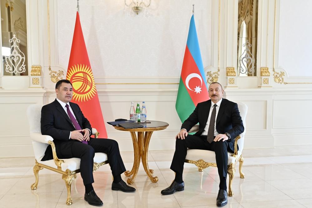 Azerbaijani, Kyrgyz presidents meet one-to-one [UPDATE]