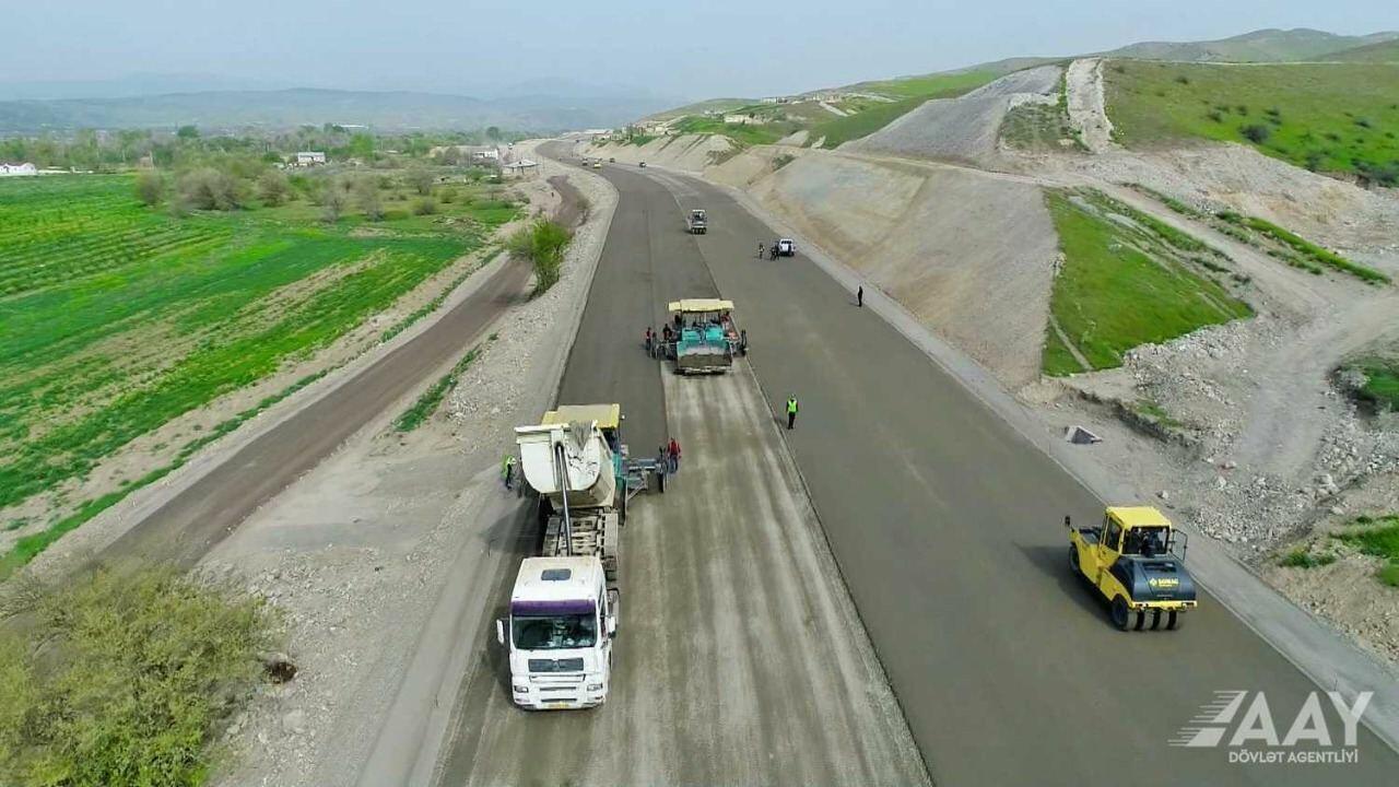 Khudafarin-Gubadli-Lachin highway construction progressing at full speed [PHOTO/VIDEO] - Gallery Image