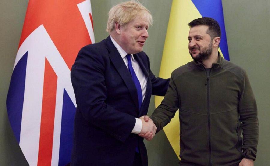 Zelensky, Johnson discuss defensive support for Ukraine