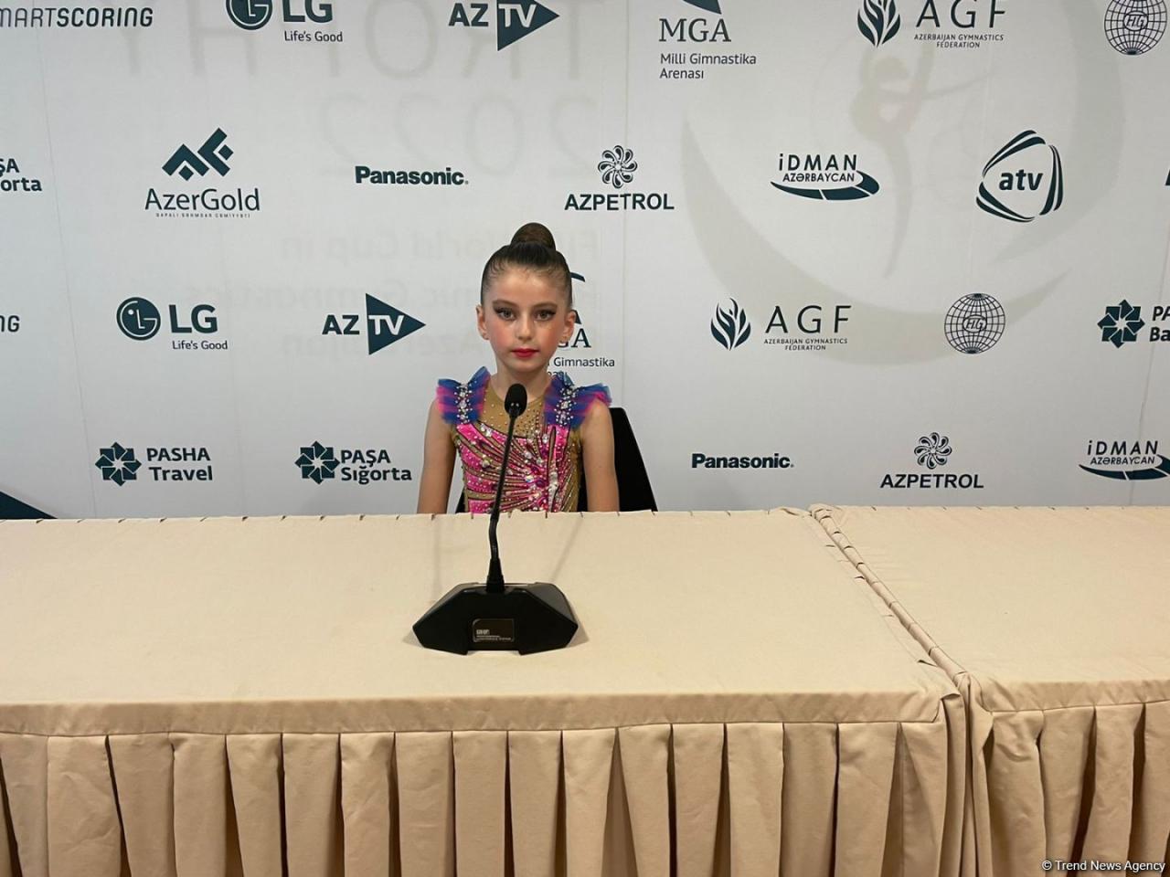 Fans' support helps us believe in ourselves - participant of Baku Championship in Rhythmic Gymnastics