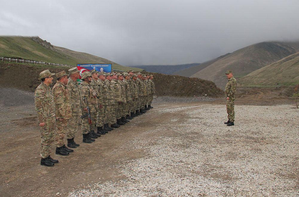 Azerbaijani deputy defence minister inspects military units in Kalbajar region [PHOTO]