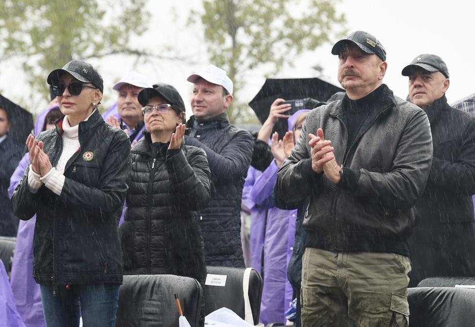 President Ilham Aliyev touched by national leader's audio recording played in Shusha [VIDEO]