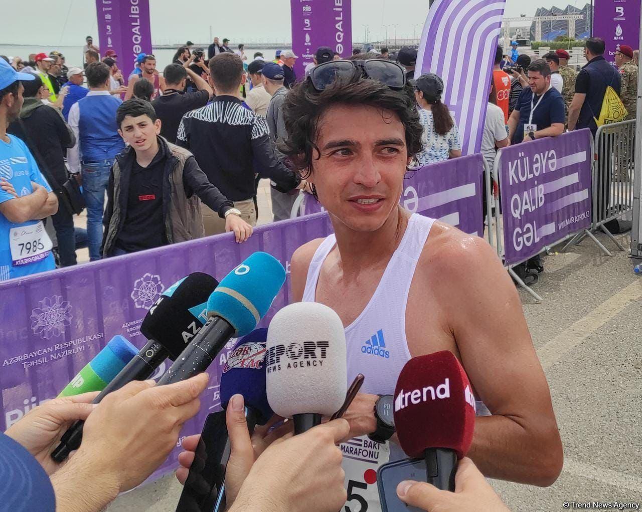 Wishing that conditions for playing sports on all cities were similar to Baku - winner of Baku marathon