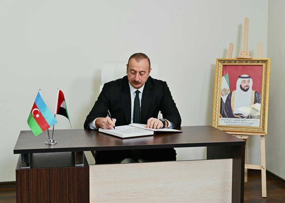 Azerbaijani president visits UAE embassy to condole death of President Sheikh Khalifa bin Zayed Al Nahyan [UPDATE]