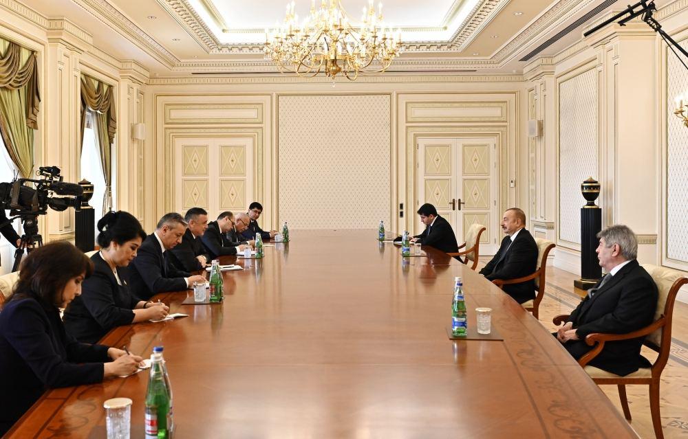 Azerbaijani president meets visiting Speaker of Uzbek Parliament's Lower House [UPDATE]