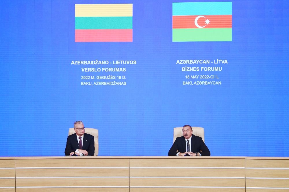 President Ilham Aliyev, President of Lithuania attend Azerbaijan-Lithuania Business Forum [UPDATE] - Gallery Image
