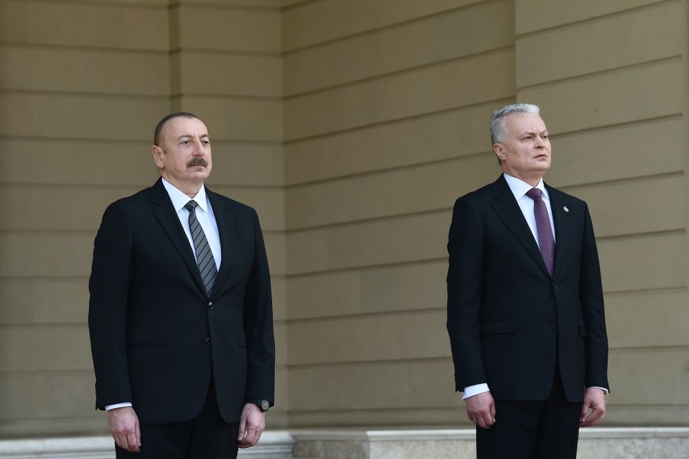 Baku hosts official welcoming ceremony for President of Lithuania [PHOTO/VIDEO] - Gallery Image