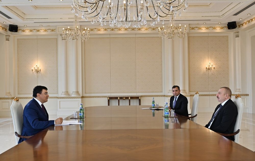 President Ilham Aliyev receives Uzbek Deputy Prime Minister