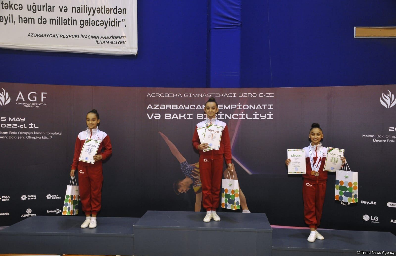 Awards held for winners of 6th Azerbaijan and Baku Championships in Aerobic Gymnastics among pre-juniors and juniors