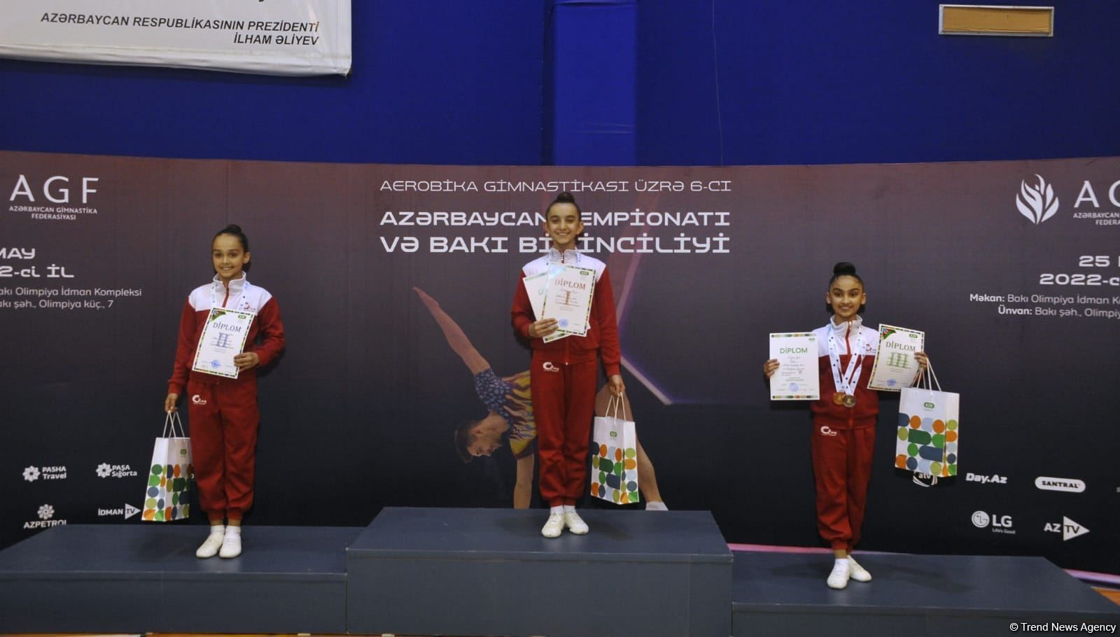 Awards held for winners of 6th Azerbaijan and Baku Championships in Aerobic Gymnastics among pre-juniors and juniors [PHOTO] - Gallery Image
