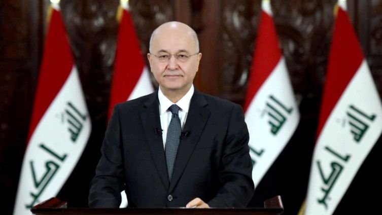 Iraq's President Barham Salih congratulates President Ilham Aliyev