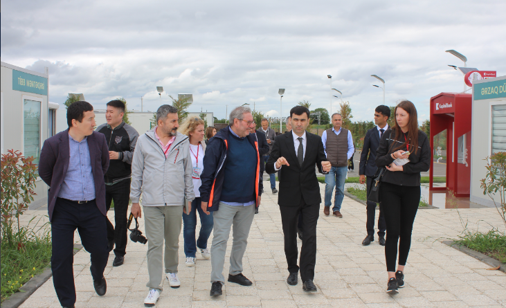 Foreign journalists visit Aghdam Industrial Park [PHOTO]