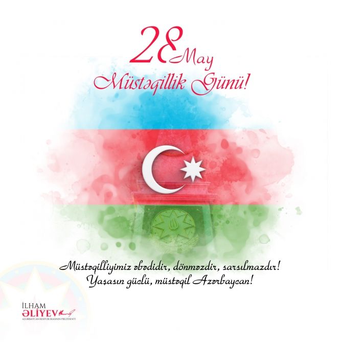 President Ilham Aliyev makes post on Independence Day [PHOTO] - Gallery Image