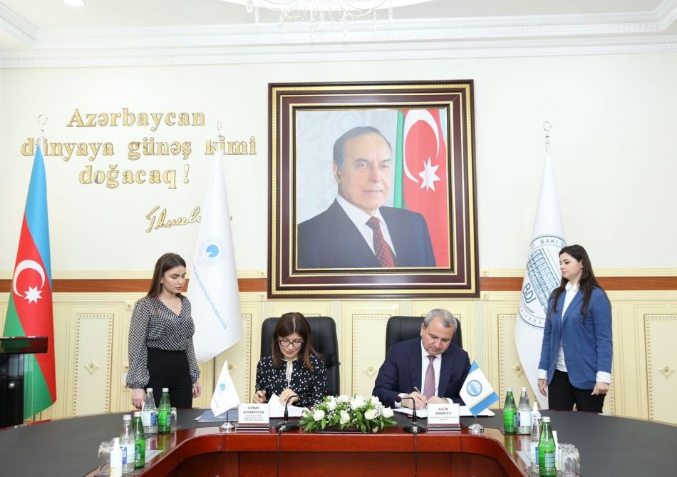 Turkic Culture and Heritage Foundation, Baku State University sign MoU [PHOTO]