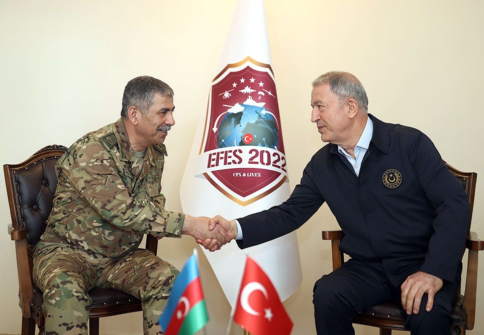 Azerbaijani defense chief watches Efes-2022 int’l drills in Turkiye [PHOTO] - Gallery Image