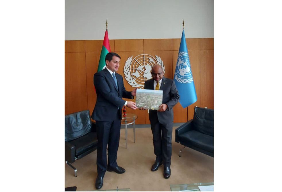 Presidential aide, UNGA president mull Azerbaijan's support of multilateral diplomacy [PHOTO]