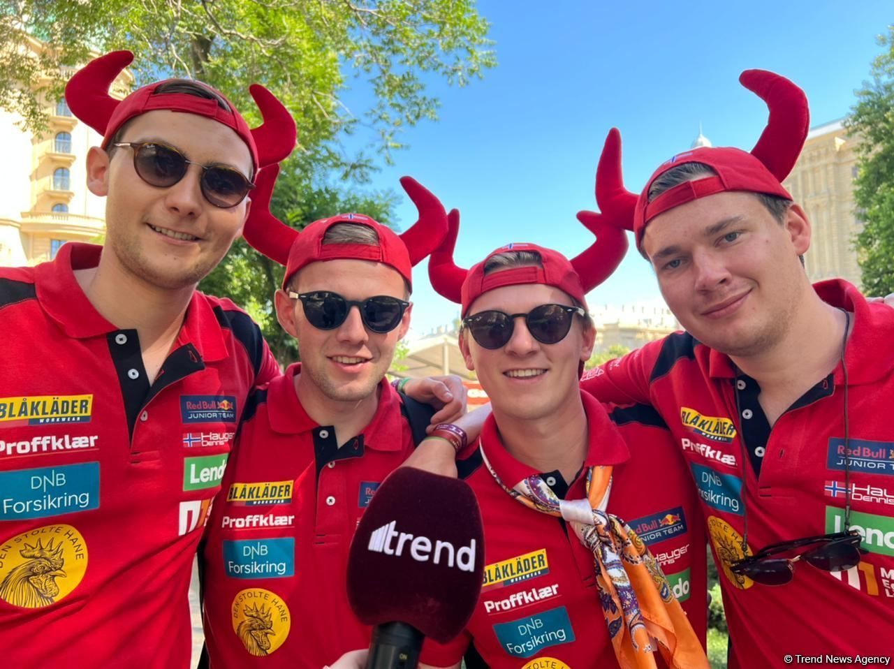 Norwegian fans speak about their impressions of Formula 1 Grand Prix in Baku