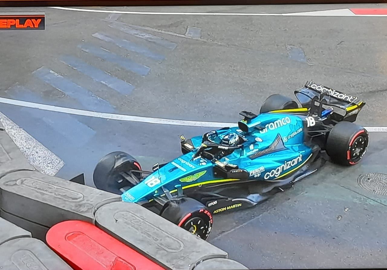 F1 Qualifying Session of Azerbaijan Grand Prix records first crash [PHOTO]