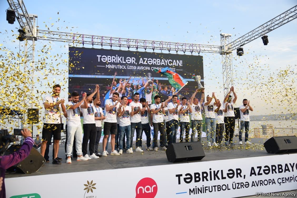 Azerbaijan's victory in futsal celebrated with gala concert [PHOTO]