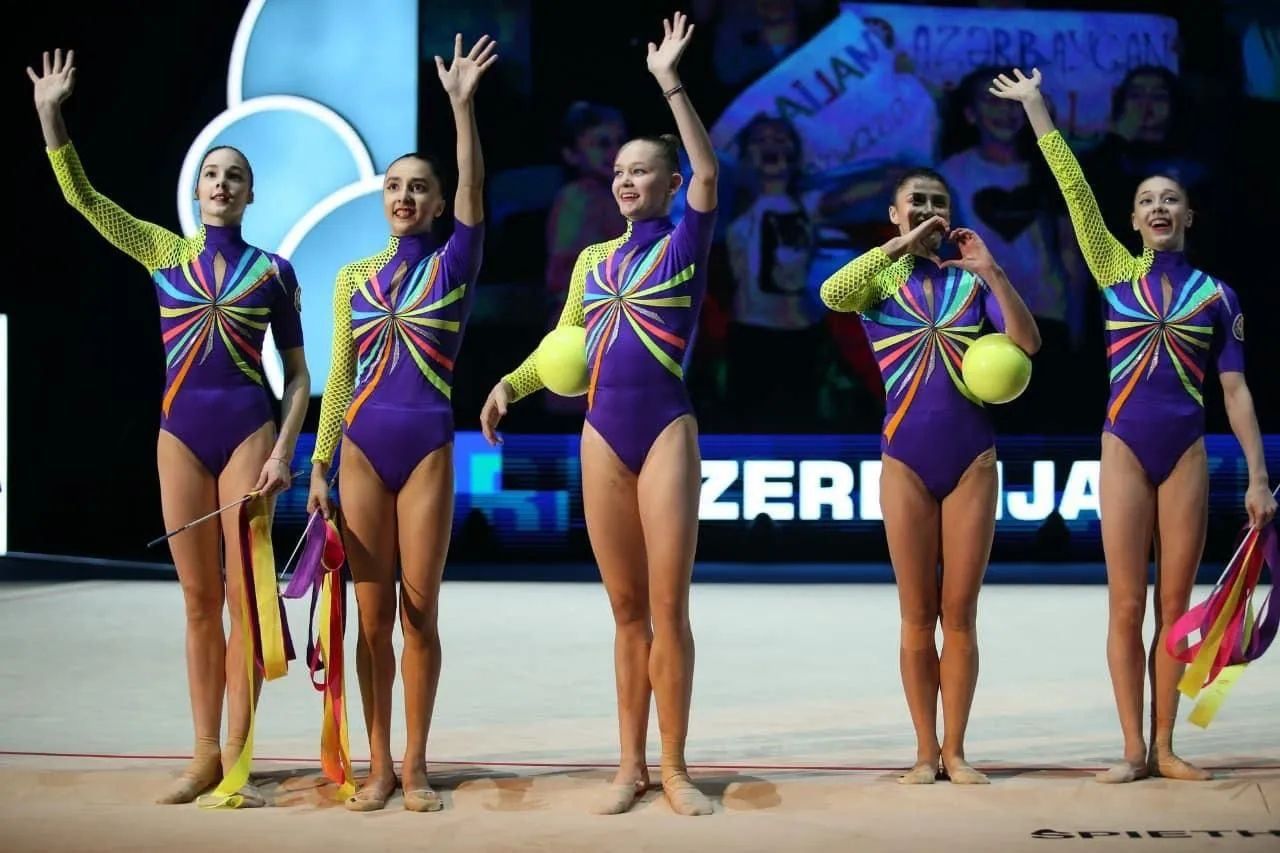Azerbaijani team wins bronze at European Rhythmic Gymnastics Championships in Israel