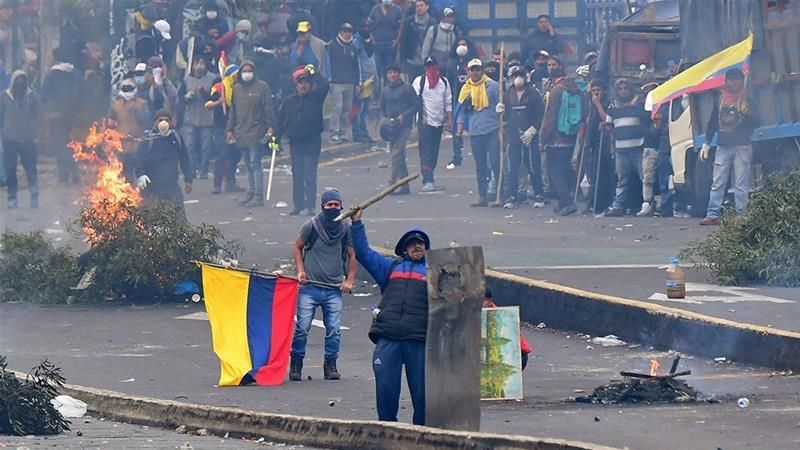 Thousands of Ecuador indigenous protesters march on capital