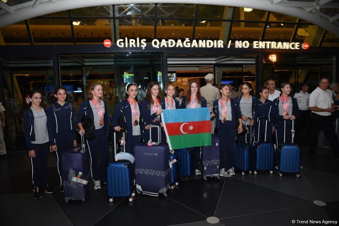 Azerbaijani gymnasts return from European Championship in Israel with four medals [PHOTO]