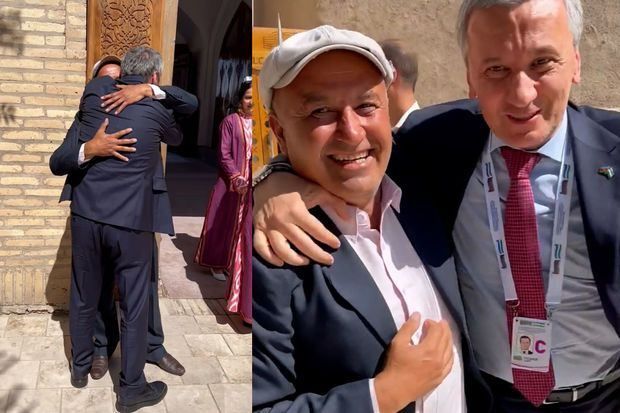 Press secretary of Azerbaijani president meets his ex-army colleague in Uzbekistan [VIDEO]