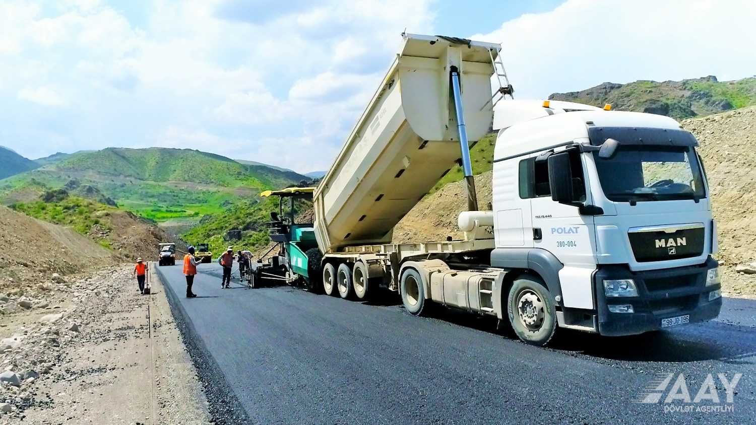 Asphalting of new highway bypassing Lachin city underway [PHOTO/VIDEO] - Gallery Image