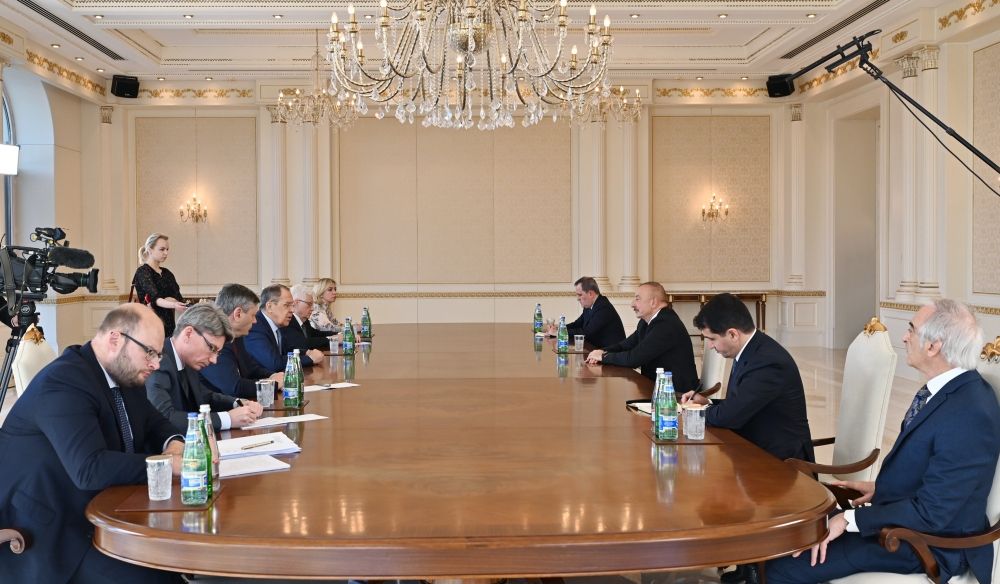 Azerbaijani president meets visiting Russian foreign minister [PHOTO] - Gallery Image