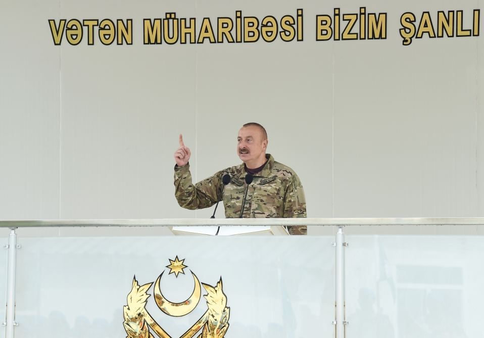 Army-building process underway at accelerated pace after Second Karabakh war - President Ilham Aliyev