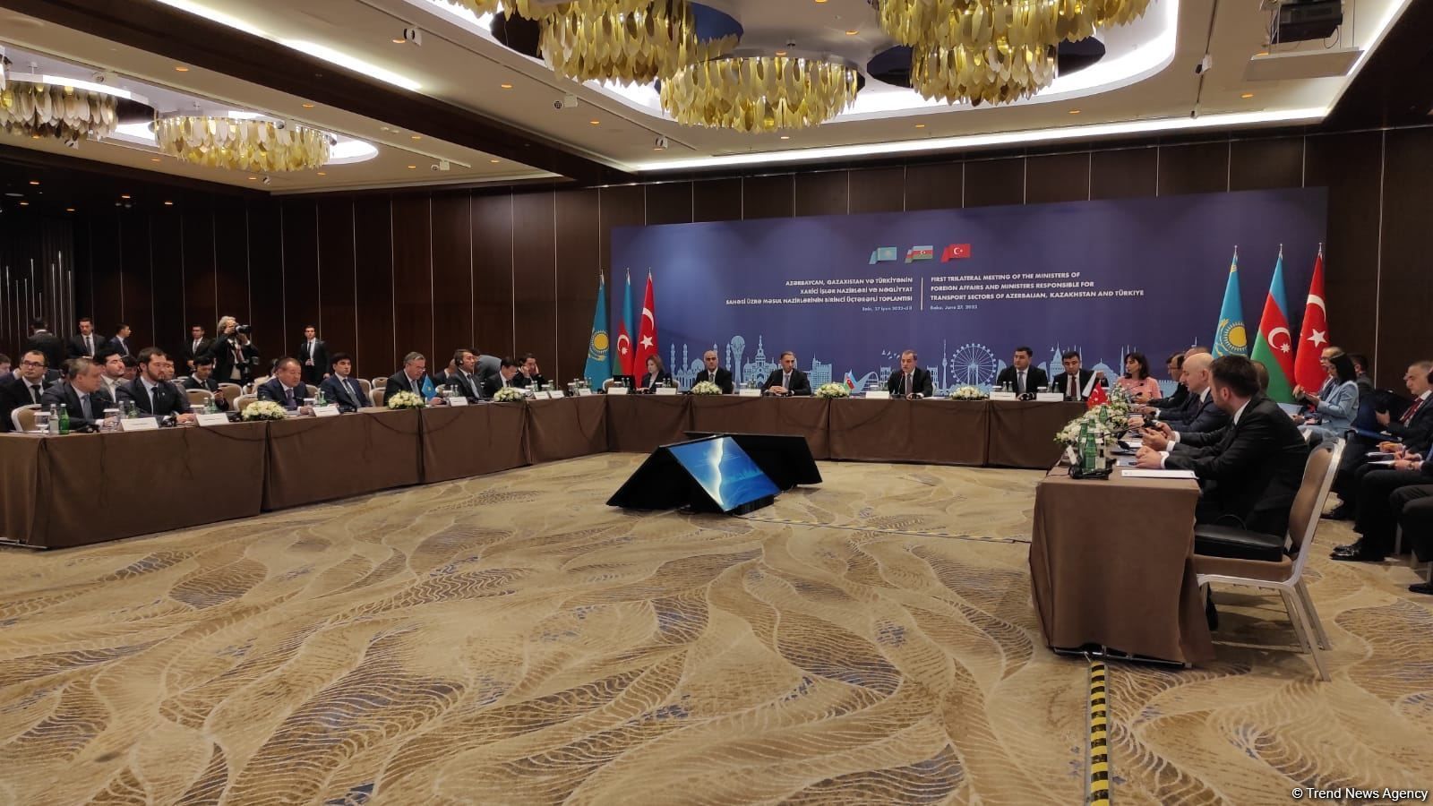 Meeting of Azerbaijani, Turkish and Kazakh FMs serving to ensure security of region – FM [PHOTO] - Gallery Image