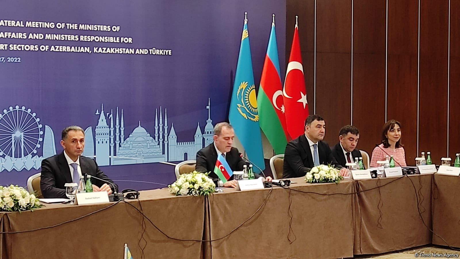 Meeting of Azerbaijani, Turkish and Kazakh FMs serving to ensure security of region – FM [PHOTO]